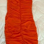 White Fox Said And Done mini dress orange small NWT Photo 2