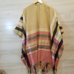 Woolrich {OSFA} NWT  Justine Plaid Poncho Wrap Fringe Trim Photo 2