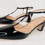 Gucci  WOMEN'S PETITE GG SLINGBACK PATENT LEATHER CHARLOTTE PUMPS SIZE EU 40 Photo 0