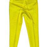 Trina Turk  Vintage Women’s 6 Yellow Cotton Blend Textured Nubby Trousers Pants Photo 2