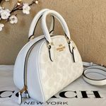 Coach  Sydney Satchel In Signature Canvas CA591 Photo 1