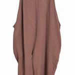 Old Navy Women's XXL Maternity Brown Tie Strap Fleece Sweatshirt Jumpsuit Lounge Photo 0