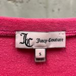 Juicy Couture Hot Pink Velour Velvet Gold Script Logo Pullover Sweatshirt Small Photo 2