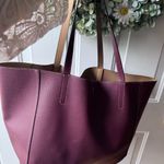 Leather Shoulder Vintage Bag Purple Photo 0