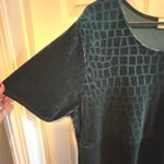 Fashion Bug  Vintage Green Velvet Midi Sheath Dress Size 18/20 Holiday Christmas Photo 3