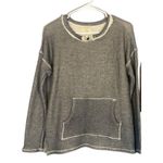 Anthropologie Tina & Jo Anthro Gray Cotton Blend Roma Pullover Sweatshirt Women Sz S Photo 5