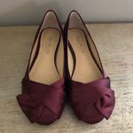 Charles David Charles by  Women’s Darcy maroon satin flats size 5.5 Photo 0