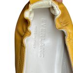 Everlane The Day Leather Heel Size 5.5 Mustard Yellow comfort shoes preppy Photo 3