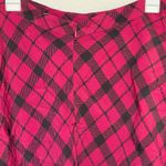 Forever 21 Skirt Sz Large Plaid High Waist School Mini Preppy Red Plaid Uniform Photo 2