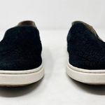 Olukai [] Pehuea Black Textured Embossed Suede Leather Slip On Sneakers Size 6 Photo 3