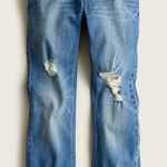 J.Crew 9" Billie Demi Boot Crop Jeans Medium Wash Distressed Size 25 Denim BA622 Blue Photo 0