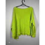 French Connection NWT Womens Neon Green Sweater Sz S Oversized Boxy Gorpcore Photo 3