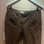 Loft Ann Taylor  Women’s Linen Blend Pants Size 6 khaki green Photo 2