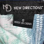 New Direction Navy green and white jersey knit shift dress size small Photo 3