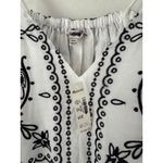 Madewell NWT  Embroidered Deep V Neck MIDI Dress In Bandana Size XXS Photo 8