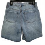 PTCL Neve Ripped High Waist Long Baggy Denim Shorts NWT Size 26 Blue Photo 2