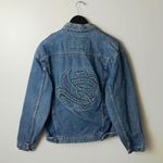Harley Davidson Vintage Eagle Denim Jacket Motorcycles Adult Blue Medium Biker Photo 13