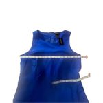 Ashley Stewart  embroidered sleeveless blouse Royal Sz 12 NWT Photo 4