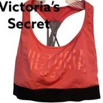 Victoria's Secret Sport The Player Sports Bra Coral and Black M NWOT Photo 1