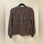 Madewell  V-Neck Long Sleeve Top Size Medium Photo 5