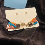 Indigo Authority Monarch beaded bracelet & earring set Photo 0