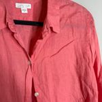 J. Jill Love Linen Essential Shirt in salmon coral pink Size M Photo 1