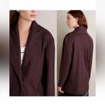 Anthropologie Lilka Cardigan Burgundy Fleece Cocoon Sweater Jacket Photo 1