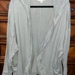 Koolaburra by UGG Marshmallow Jersey Hooded Cardigan Silver Size 2X Photo 0