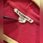 Ruff Hewn  Size 1X Red Waffle Knit Quarter Zip Long Sleeve Hooded Sweatshirt Photo 8