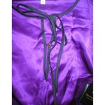 Juicy Couture New  Dress Short Womens S Silk Purple Black Gold Buttons Keyhole Photo 5