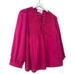 Ba&sh NWT Embroidered Ilo Fuchsia Blouse Size Medium Photo 11