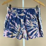 Adidas  Originals Small 3 stripe French terry shorts tie dye sporty casual Photo 4