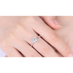 Boutique NEW 1ct Solitaireā Platinum Silver Simulated Diamond Engagement Ring, Size 6 Photo 15