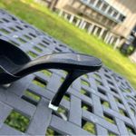 Anthropologie‎ Black Suede Studio Square Toe Heel Size 37 Photo 4