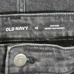 Old Navy Old Navy Vintage High-Waisted Button-Front Black Jean Mini Skirt Size 12 Photo 4
