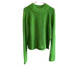 Club Monaco Women's Green Chunky Knit Pullover Sweater Size M Photo 2