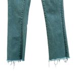 Veronica Beard Carly Kick Flare High Rise Jeans Olive Stone Stretch Size 23 Photo 3
