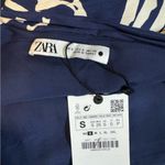 ZARA NWT Floral Tropical Printed Midi Skirt Sz Small Pleated Side Slit Photo 15