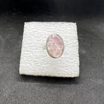 Handmade Rose quartz stainless steel ring - size 7.5 Photo 0