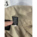 Womans New York & Co City Stretch Medium Tan Snap Front Long Sleeve Blouse Brown Photo 3