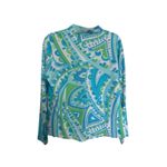 Icikuls Golf Pullover Womens 1/2 Zip Long Sleeve Lightweight Mesh Underarm Sz L Blue Size L Photo 1