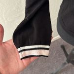 Divided Pink, white & black striped ruffle off shoulder long sleeve sweater Photo 2