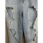 BDG Super Distressed Light Wash Mom High Rise High Waisted Blue Jeans Size 25 Photo 2