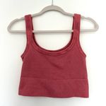 NIKIBIKI Pink Chevron Cropped Tank Top Photo 0