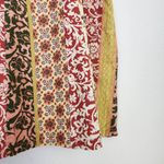 American Vintage Vintage 579 90s White Pink Green Paisley Patchwork A Line Mini Skirt 12 Photo 8