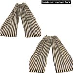 VINTAGE 1980'S MISTY LANE BLACK & WHITE STRIPE WIDE LEG HIGH WAIST TROUSERS (6) Photo 10