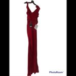 Reformation Ferrara cold-shoulder ruffle-trimmed crepe maxi dress Photo 6