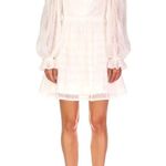Monique Lhuillier NWT ML Long Bishop Sleeve Cocktail Minidress In Porcelain Photo 5