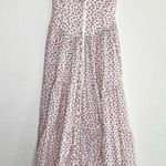 Betsey Johnson Strapless Tiered Floral Midi Dress Eyelet Trim white prairie Photo 6