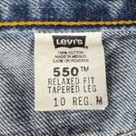 Levi's Vtg 550 Womens High Rise Relaxed Fit Tapered Size 10 Reg M Blue Denim Y2K Photo 7